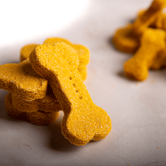 Banana-Peanut Butter Dog Treats $5.49 - 8 biscuits - Oat Flour, Banana, Peanut Butter, Egg